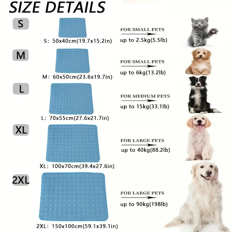 Extra Large Dog & Cat Cooling Mat – Self-Cooling Gel Pad